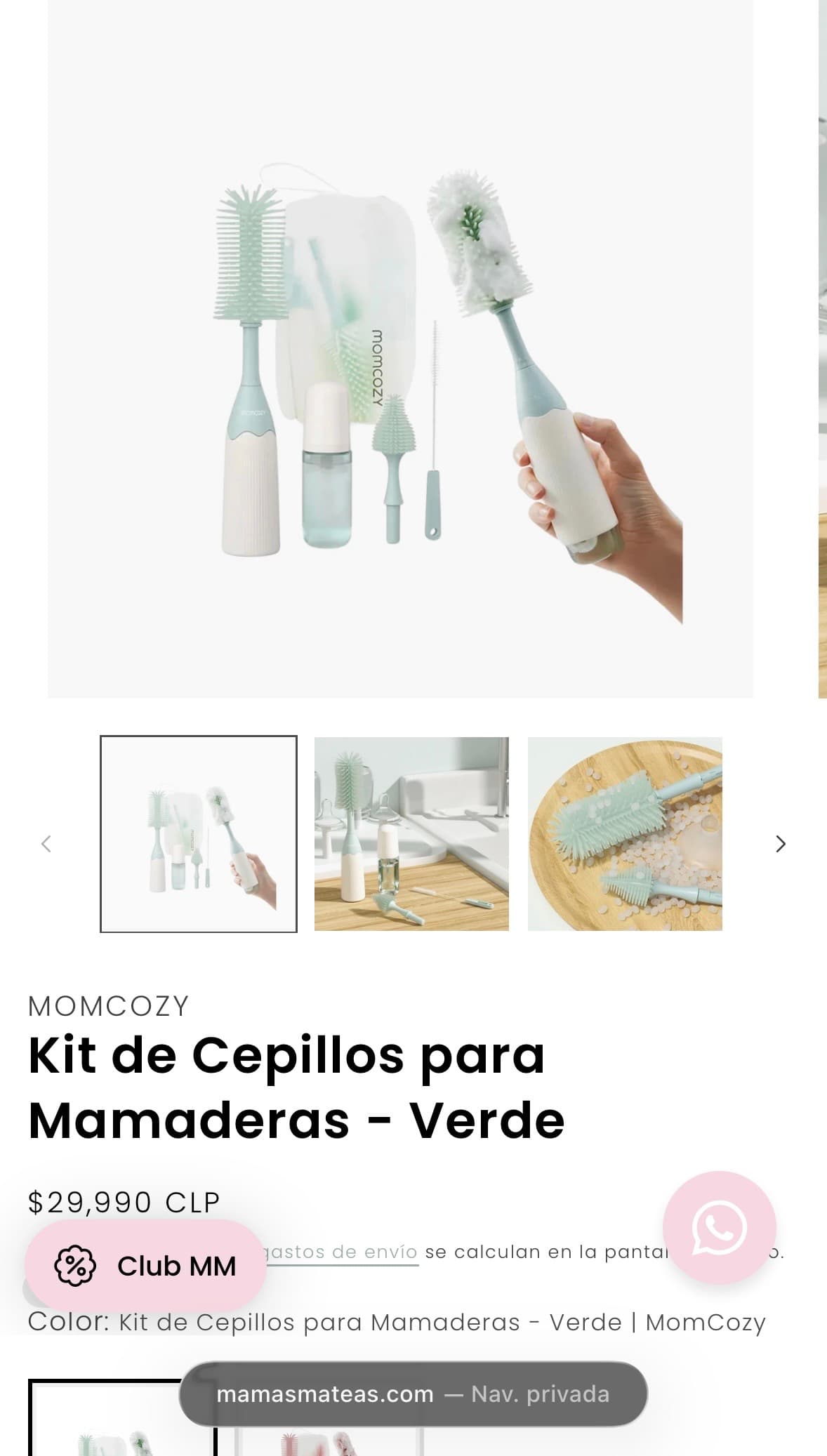 Cepillo para mamadera