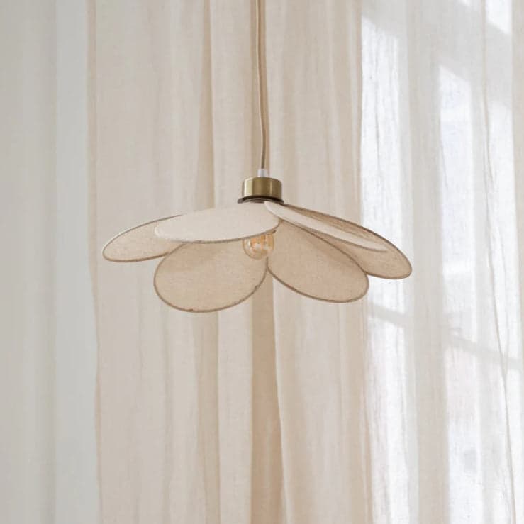 Lámpara colgante pétalos de flor