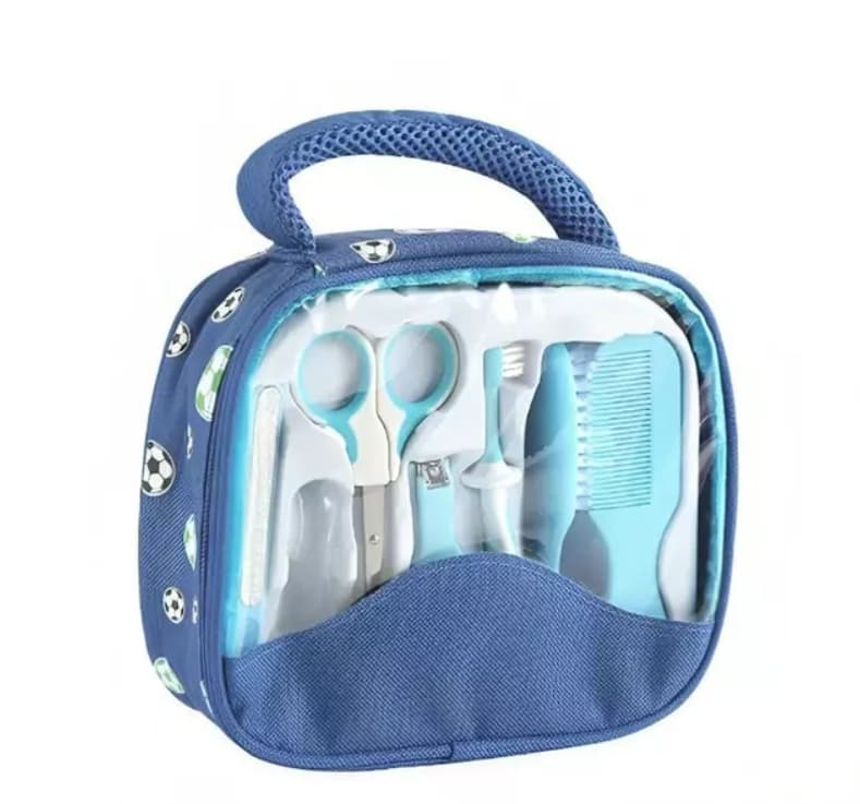 Set De Cuidados Para Bebe Manicure 7 en 1 Con Bolso