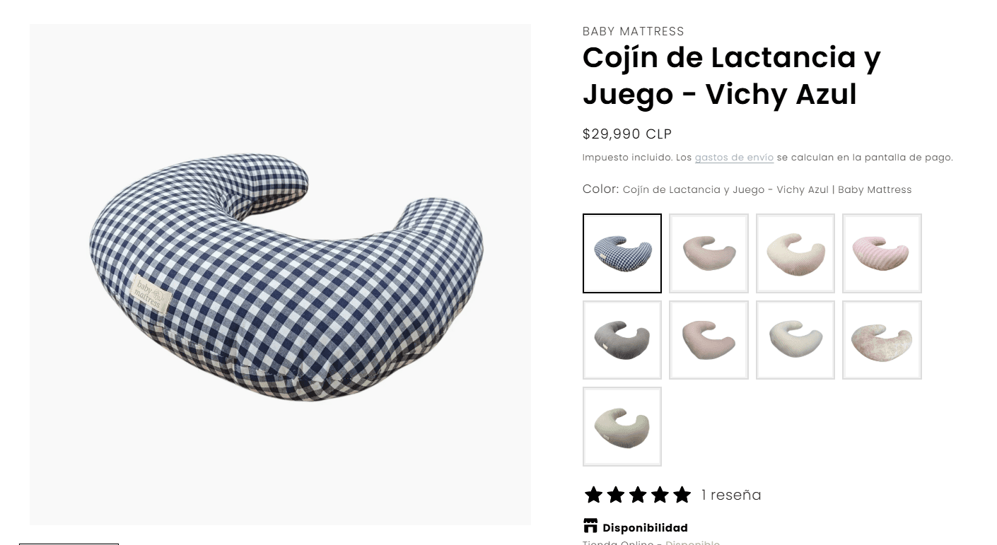 Cojín de lactancia