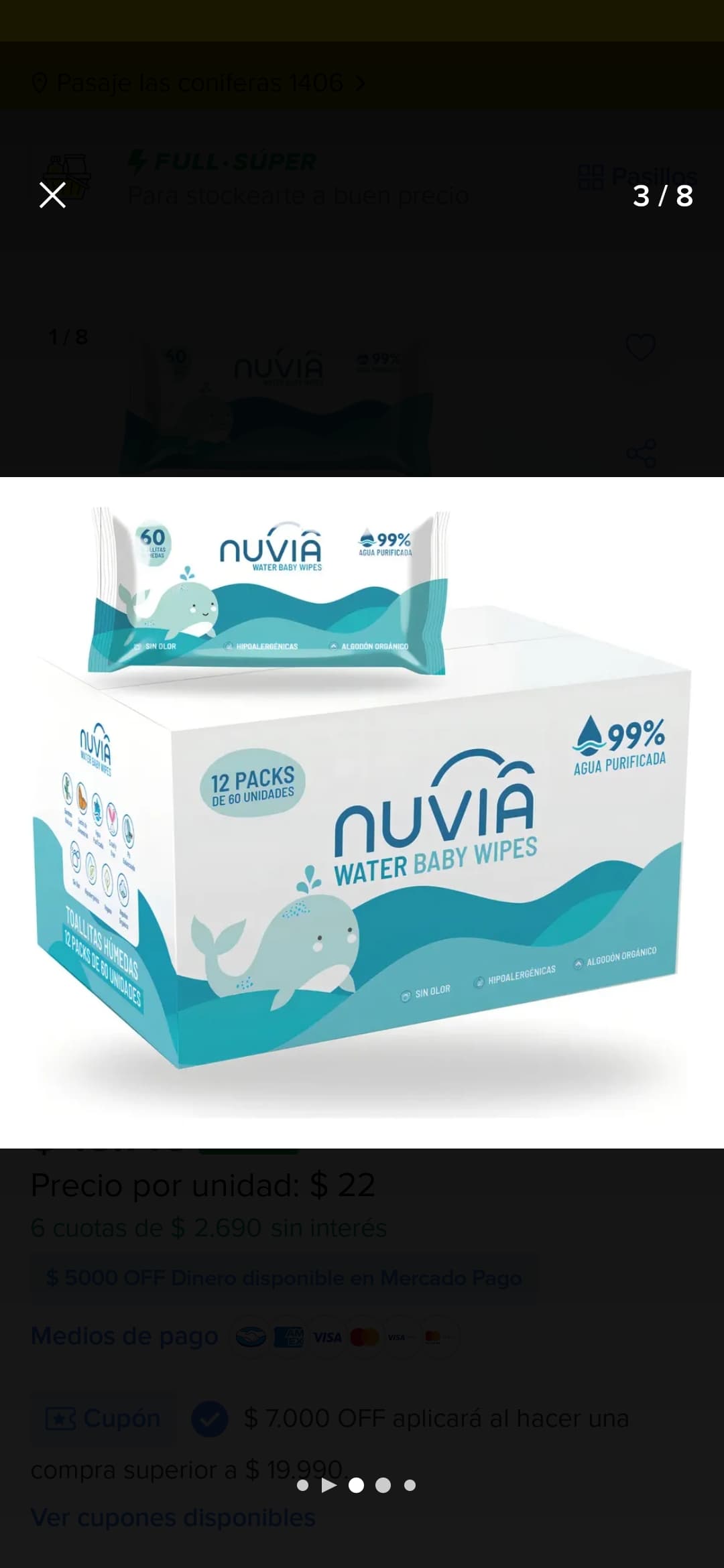 Toallas humedas nuvia