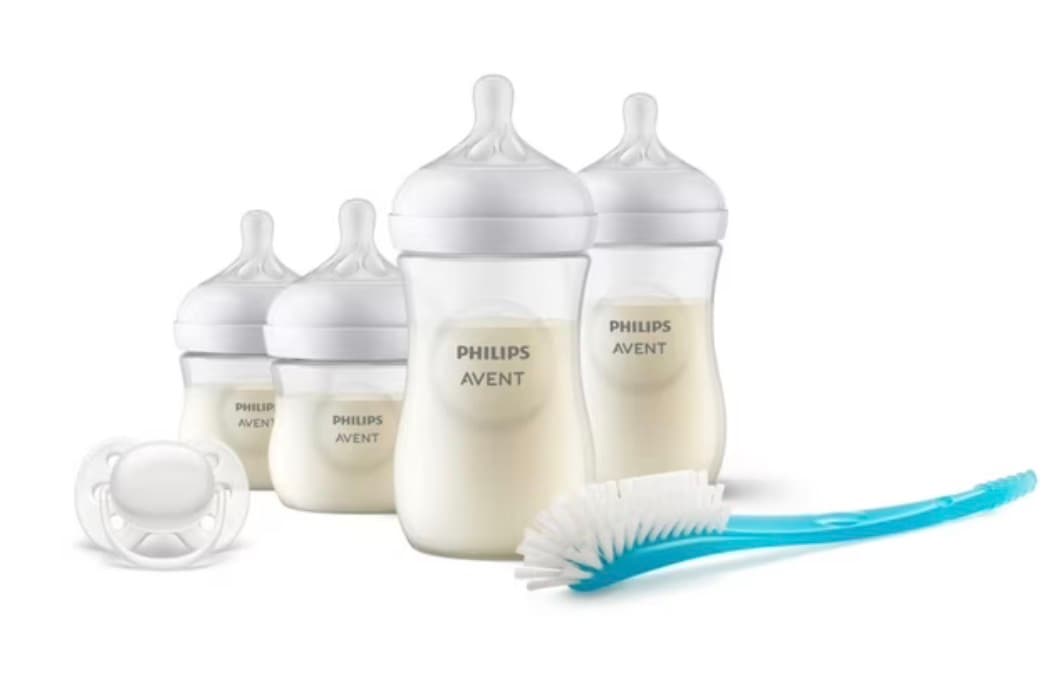 Set de mamaderas avent con limpiador
