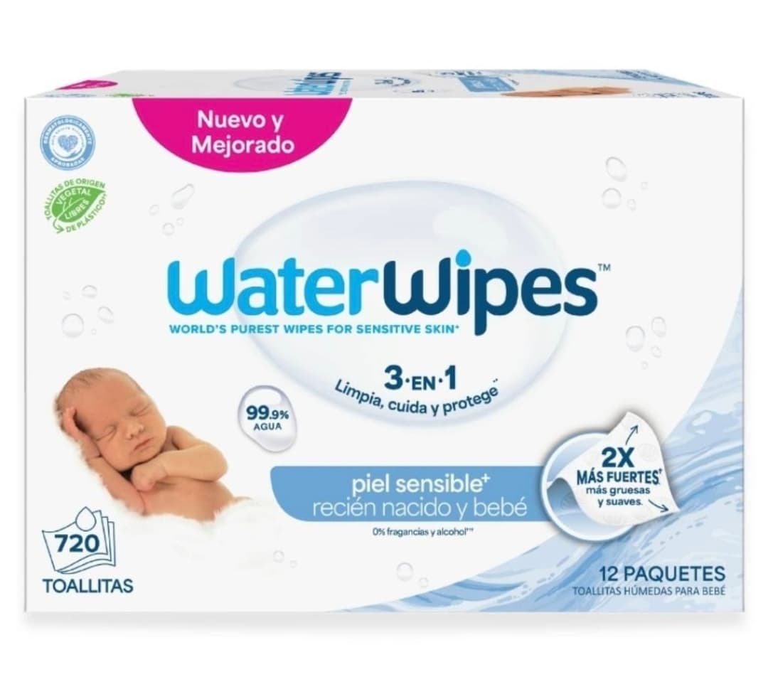 Toallitas húmedas 99% agua