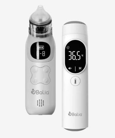 Pack Aspirador nasal + Termómetro frente y oído