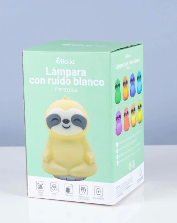 Lámpara ruido blanco perezoso 