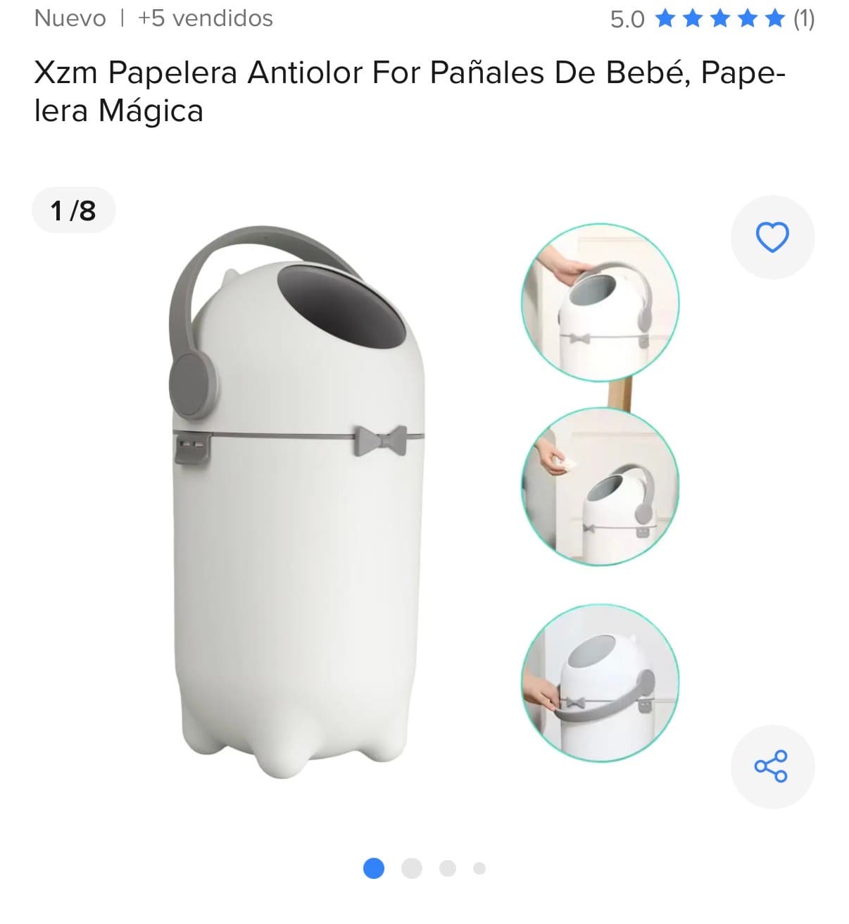 Basurero pañales 