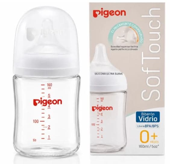 Mamadera Vidrio Softouch Pigeon (0+)