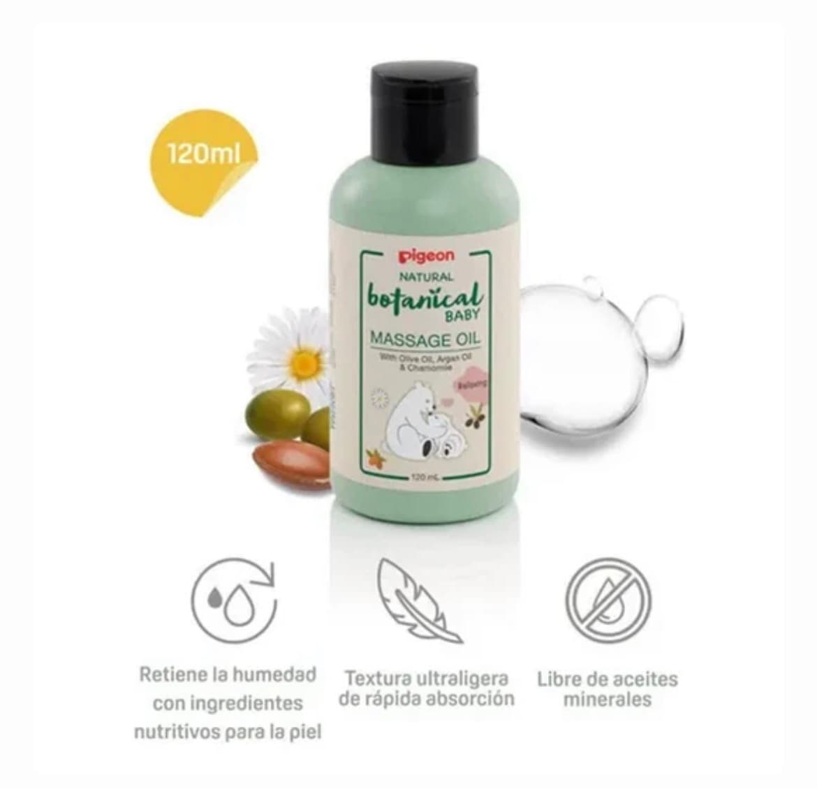 Botanical baby massage oil 120ml
