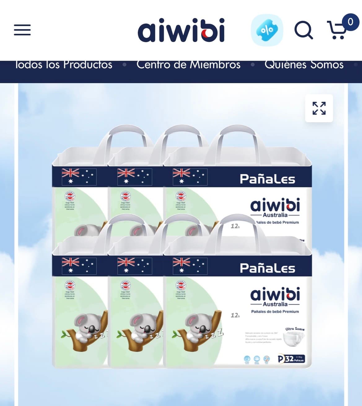 Pañales Aiwibi P <4 a 8kg