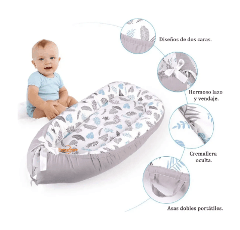 Cama Cojín Nido Colecho De Algodón Para Bebe