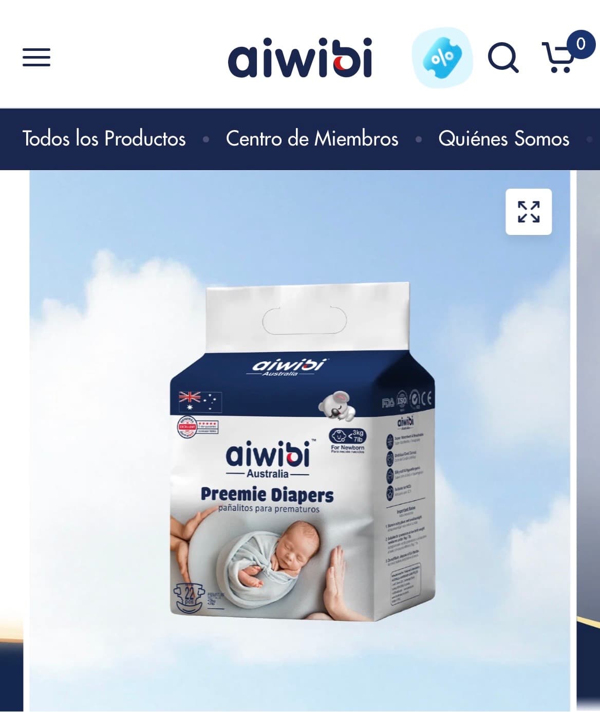 Pañales Aiwibi RN <3kg