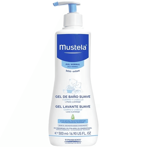 Gel de Baño Suave Cuerpo y Cabello Mustela