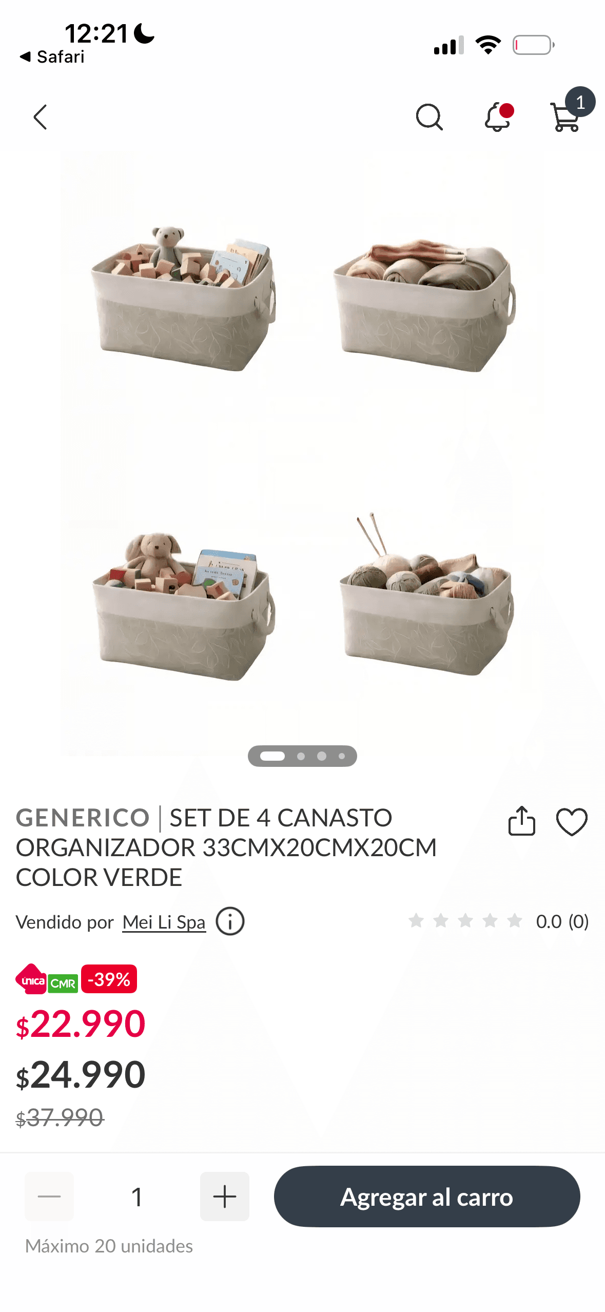 Set organizador mudador