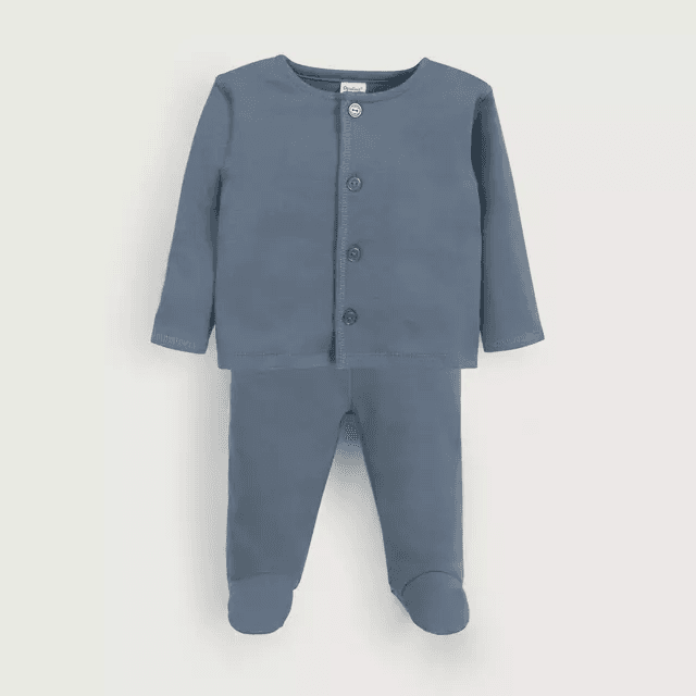Conjunto clínica celeste de bebé niño talla 1-3 meses