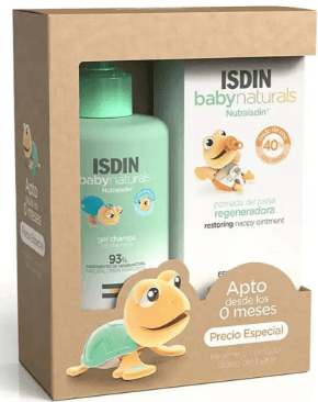 1x Set Isdin Baby Naturals Cuidado Del Bebe Diario Sh + Cr Reg