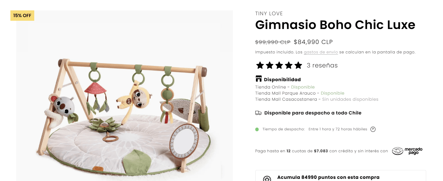 Gimnasio para bebé 