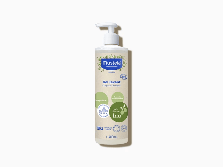 Productos de baño Mustela para recién nacido