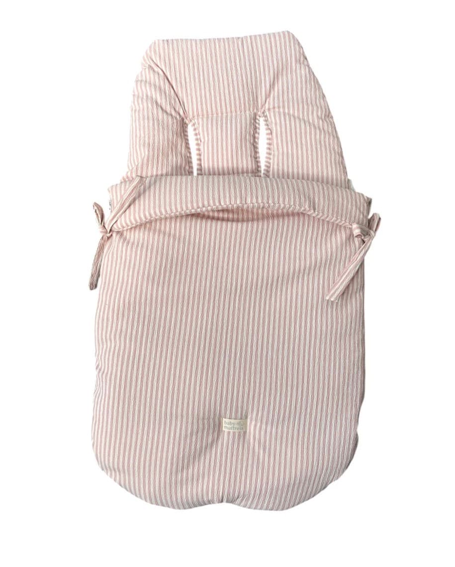 Saco coche (rosa rayas)