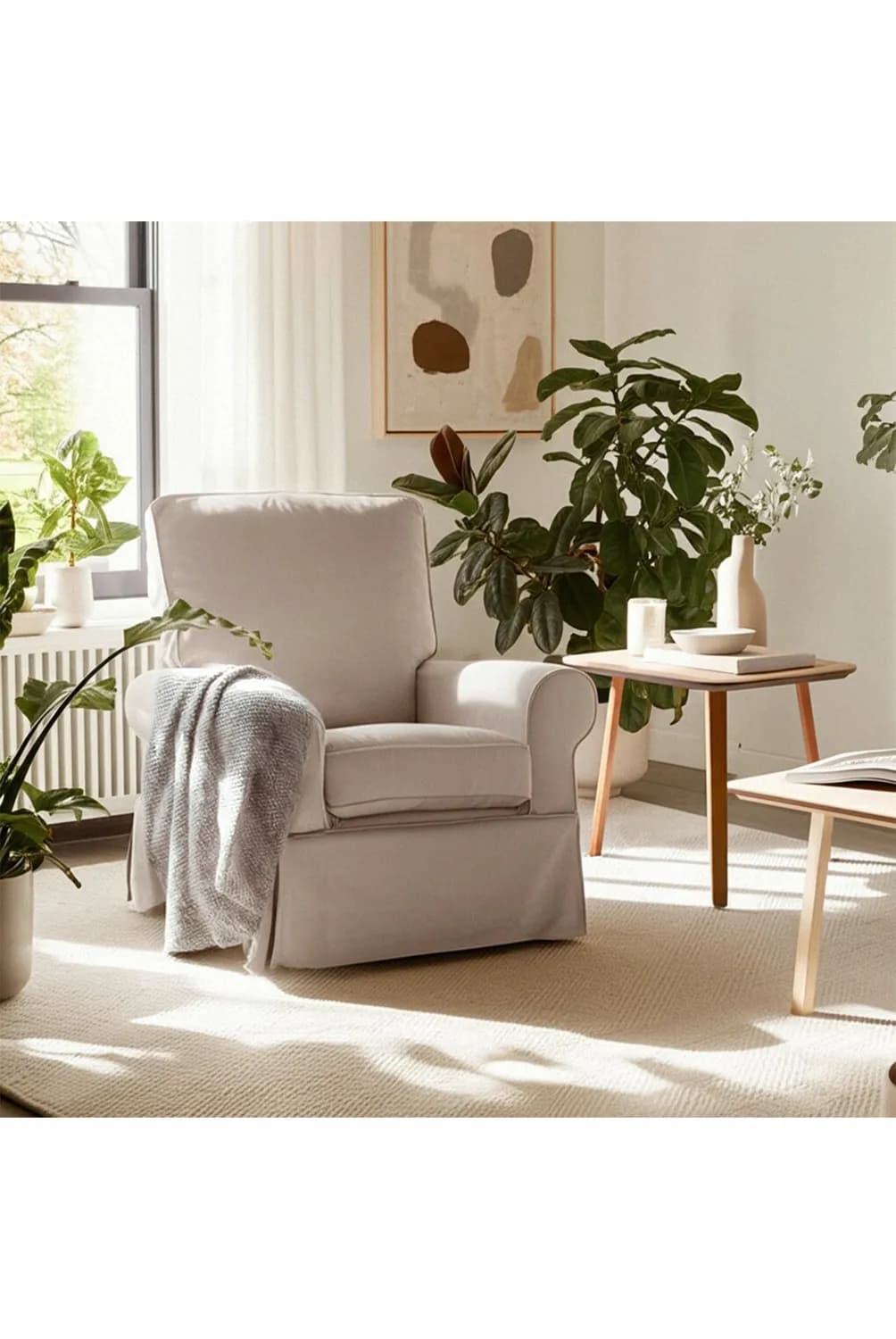 Sillón de lactancia reclinable