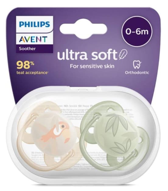 Set 2 chupetes 0-6M