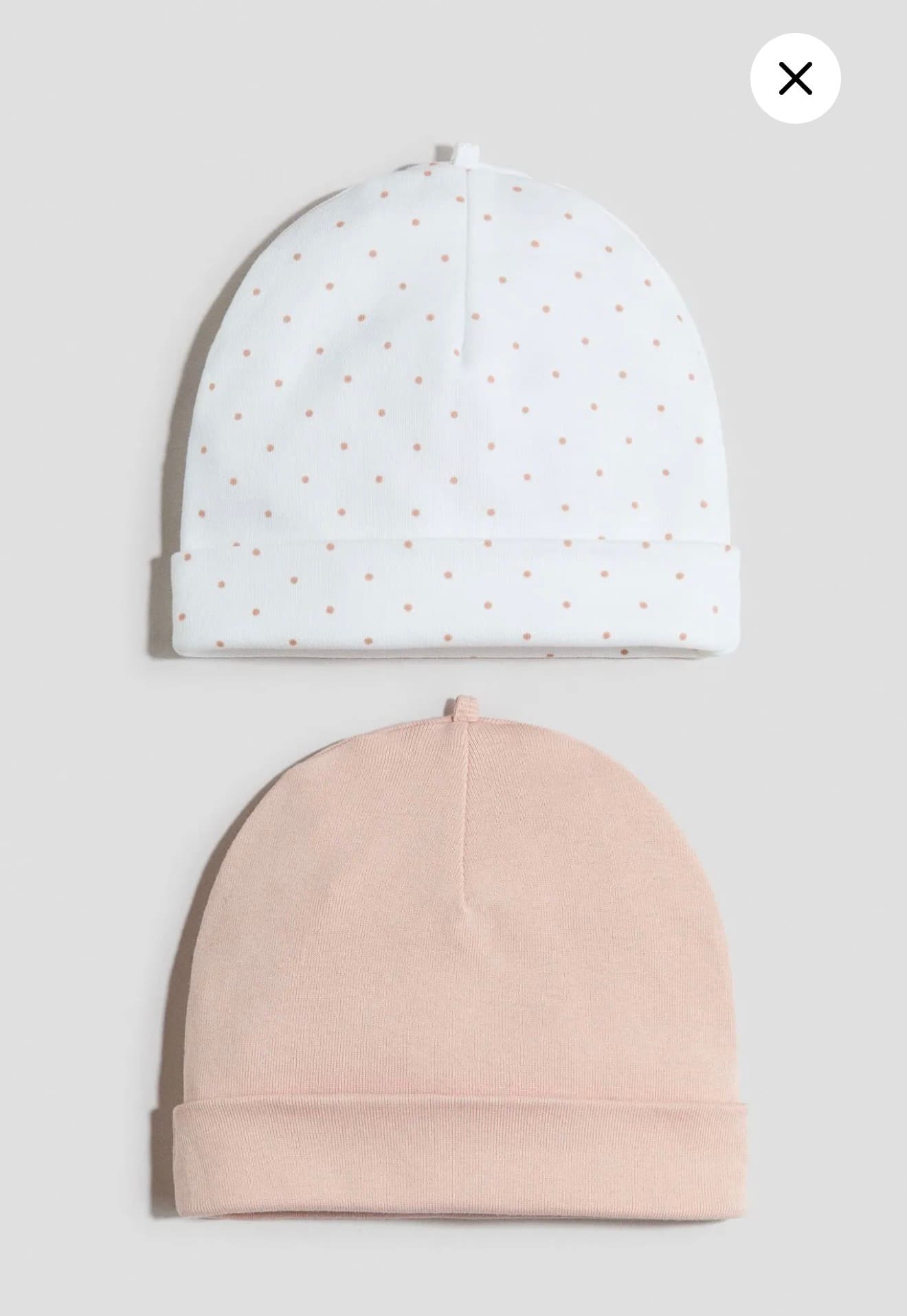 Pack 2 gorros algodón 