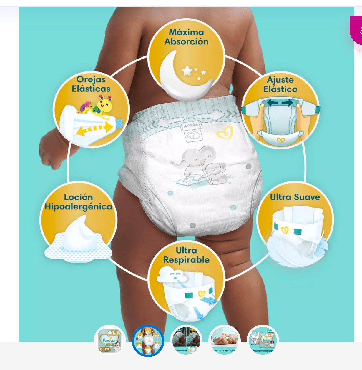 Pampers Premium Care Talla M