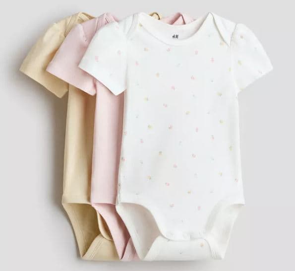 Pack de Bodies Manga Corta (0-3 meses)