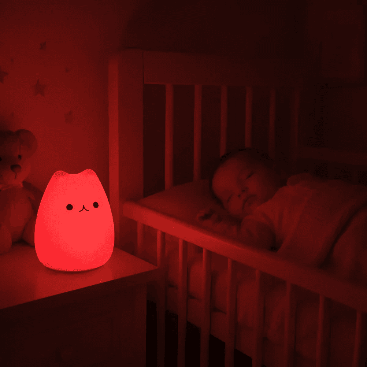 Lampara Espanta Cuco Led Recargable Usb Bebe Niños Multiuso
