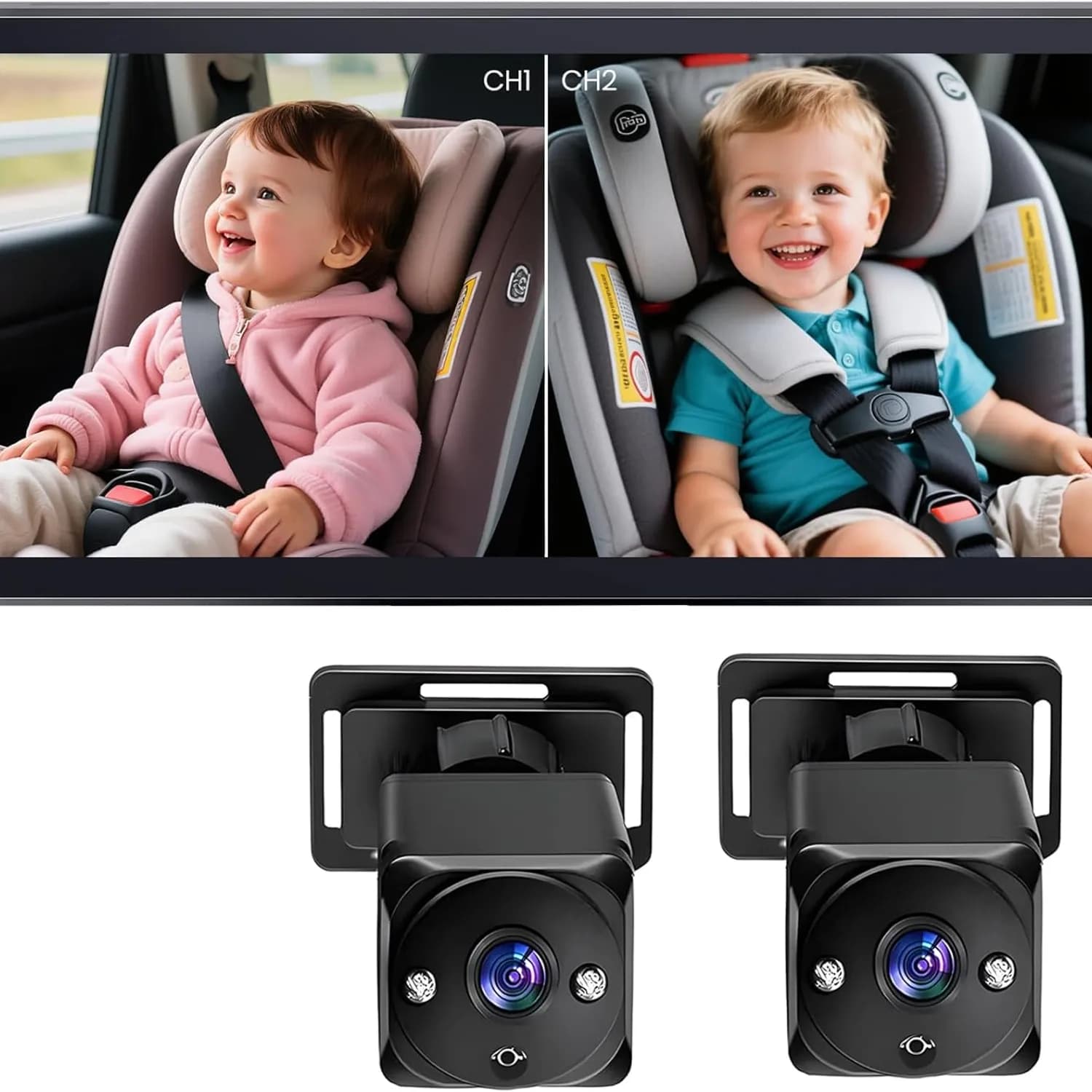 Cámara doble para auto