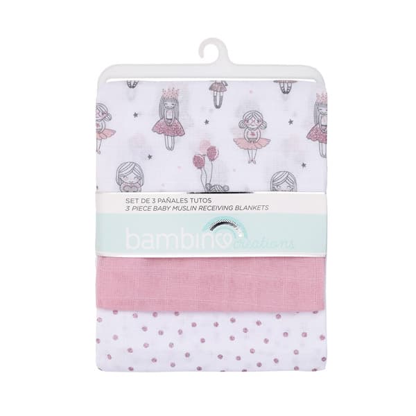 Pañales tutos Set 3 un Rosado Niñas – Bambino