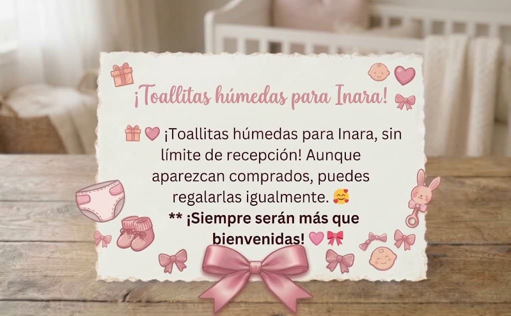 🧴¡Toallitas húmedas para Inara, sin límite de recepción!