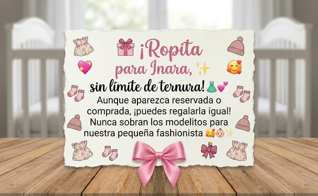 🎁👶🏻🩷 ¡Ropita para Inara! . ¡Toda ropita extra es bienvenida! 🥰🎀